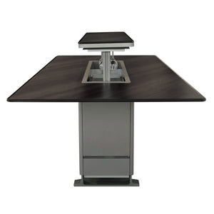 Forno Smart Dining Table FDTFR7044-86 – Gray – Smart Lift Tables FDTFR7044 86GRY Right side Open 2026 05 25