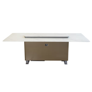 Forno Sandstone Smart Dining & Bar Table FDTFR7044-86 – White – Smart Lift Tables FDTFR7044 86WHT Front 2026 03 02