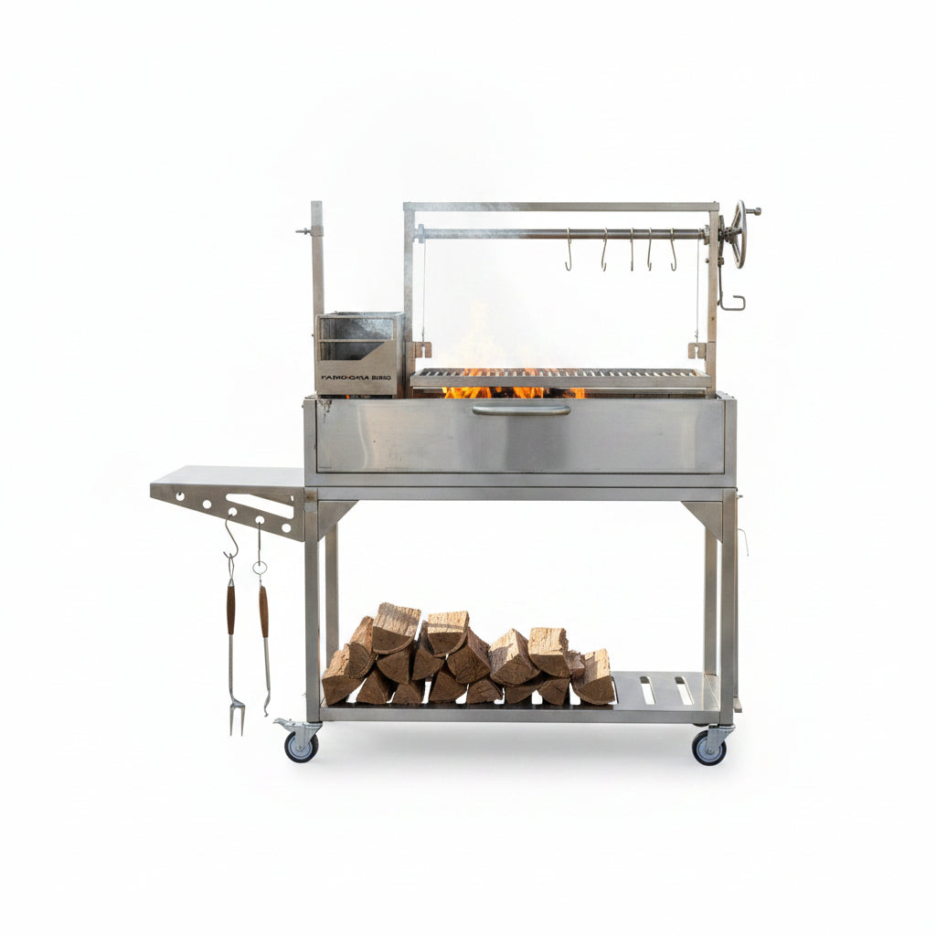 Tagwood BBQ BBQ03SS Argentine Santa Maria Grill in 304 stainless steel