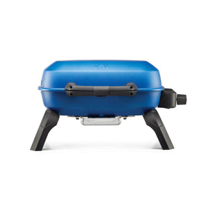 Napoleon TravelQ 240 Portable Propane Grill - Blue - Napoleon portable outdoor grill product and lifestyle image