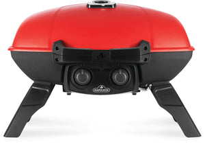 Napoleon TravelQ 285 Portable Propane Grill with Griddle - Red - Napoleon portable outdoor grill product and lifestyle image