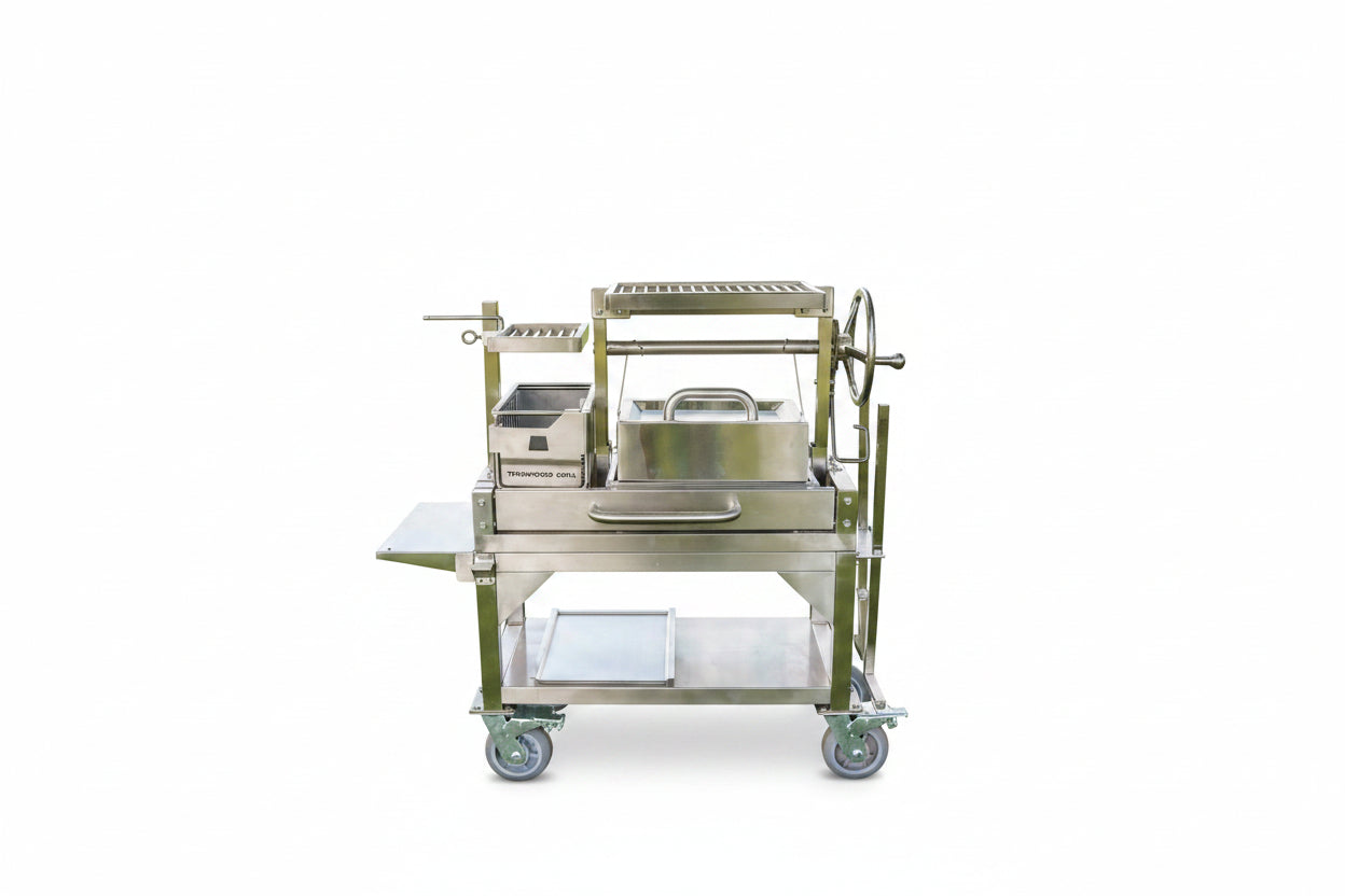 Tagwood BBQ BBQ03SS MINI portable Argentine Santa Maria Grill in 304 stainless steel