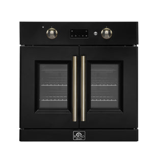 Forno Kitchen Appliance Package FBDL-025-03CAUS – Stainless Steel – Wall Oven FBOEL1333 30BLK V1 1 Front Main Picture 2025 02 14