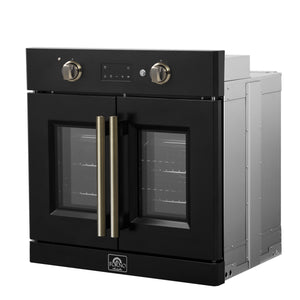 Forno Kitchen Appliance Package FBDL-025-03CAUS – Stainless Steel – Wall Oven FBOEL1333 30BLK V1 4 Right Angle 2025 02 14