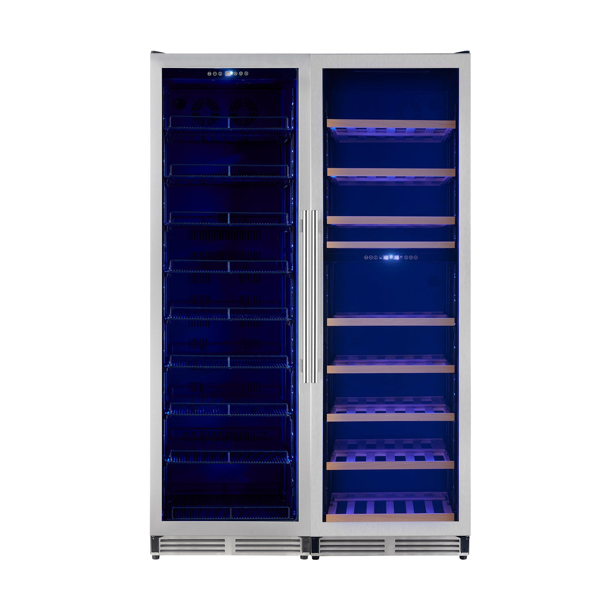 Forno Avellina 48-Inch Wine & Beverage Cooler FWCDR6633-48 – Stainless Steel – Wine Beverage Cooler FWCDR6633 48S Front 2026 01 23