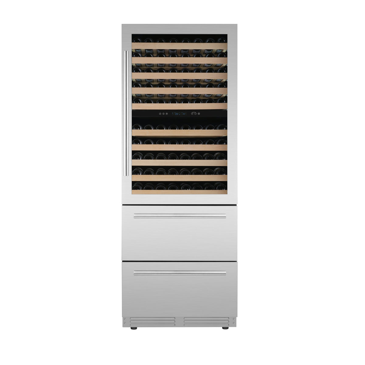 Forno Celano 30-Inch Wine & Beverage Cooler FWCDR6697-30 – Stainless Steel – Wine Beverage Cooler FWCDR6697 30S Front 2026 02 04
