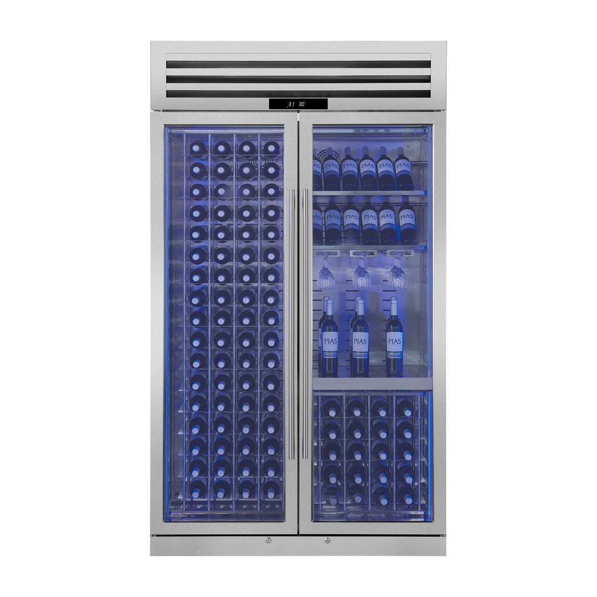 Forno Abruzzo 48-Inch Wine & Beverage Cooler FWCDR6680-48 – Stainless Steel – Wine Cooler FWCDR6680 48S Front 2 2026 05 20