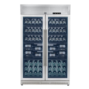 Forno Abruzzo 48-Inch Wine & Beverage Cooler FWCDR6610-48 – Stainless Steel – Wine Cooler FWCDR6610 48S V1 2 Front Full 30 04 2025
