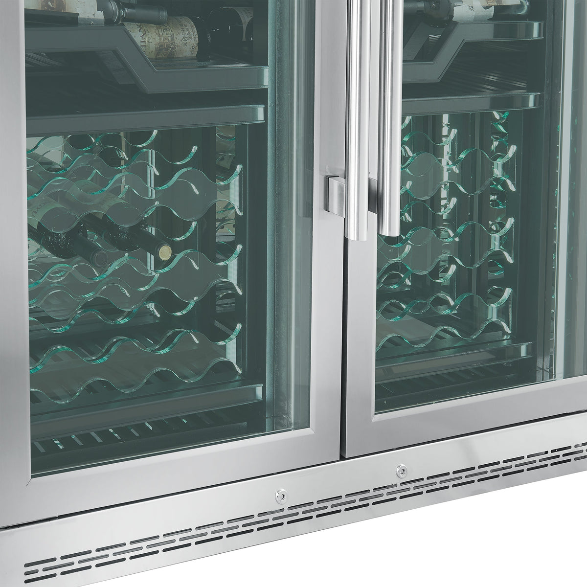 Forno Abruzzo 48-Inch Wine & Beverage Cooler FWCDR6610-48 – Stainless Steel – Wine Cooler FWCDR6610 48S V1 7 Lower Green Acrylic 30 04 2025