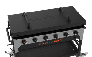 Blackstone 48-Inch Catering Griddle — top view of latched cover