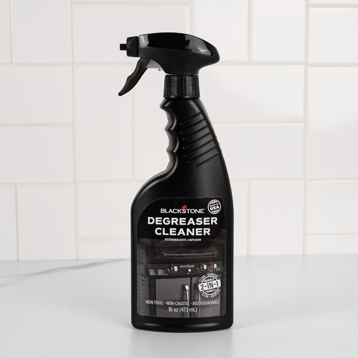 Blackstone Spray Degreaser Cleaner — bottle on a countertop