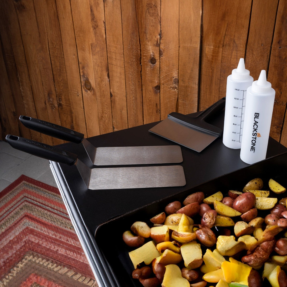 Blackstone Griddle Essentials Toolkit – 5 Piece — tools beside the griddle