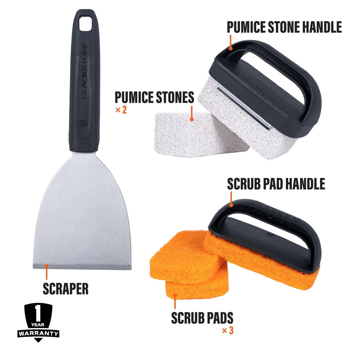Blackstone Cleaning Kit — eight-piece kit contents