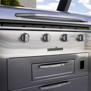 Blackstone Select 36-Inch Griddle with Air Fryer Combo — stainless steel cabinet and air fryer drawer