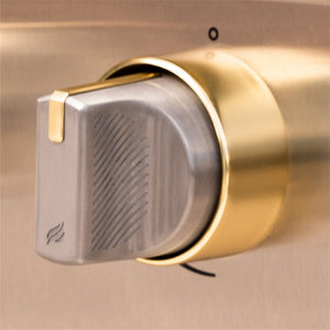 Blackstone Select 36-Inch Griddle with Cabinets — brass-accent control knob