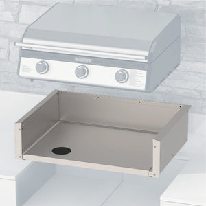 Blackstone 28-Inch XL Drop-In Griddle Insulating Jacket and Trim Kit — exploded installation view with griddle sold separately