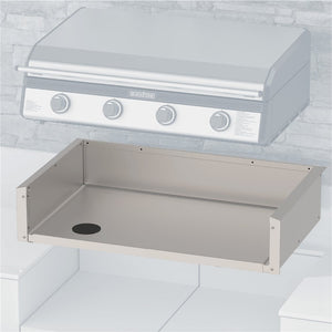 Blackstone 36-Inch Drop-In Griddle Insulating Jacket and Trim Kit — exploded installation view with griddle sold separately