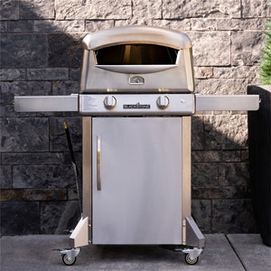 Blackstone Select Pizza Oven with Mobile Cart — outdoor patio setting