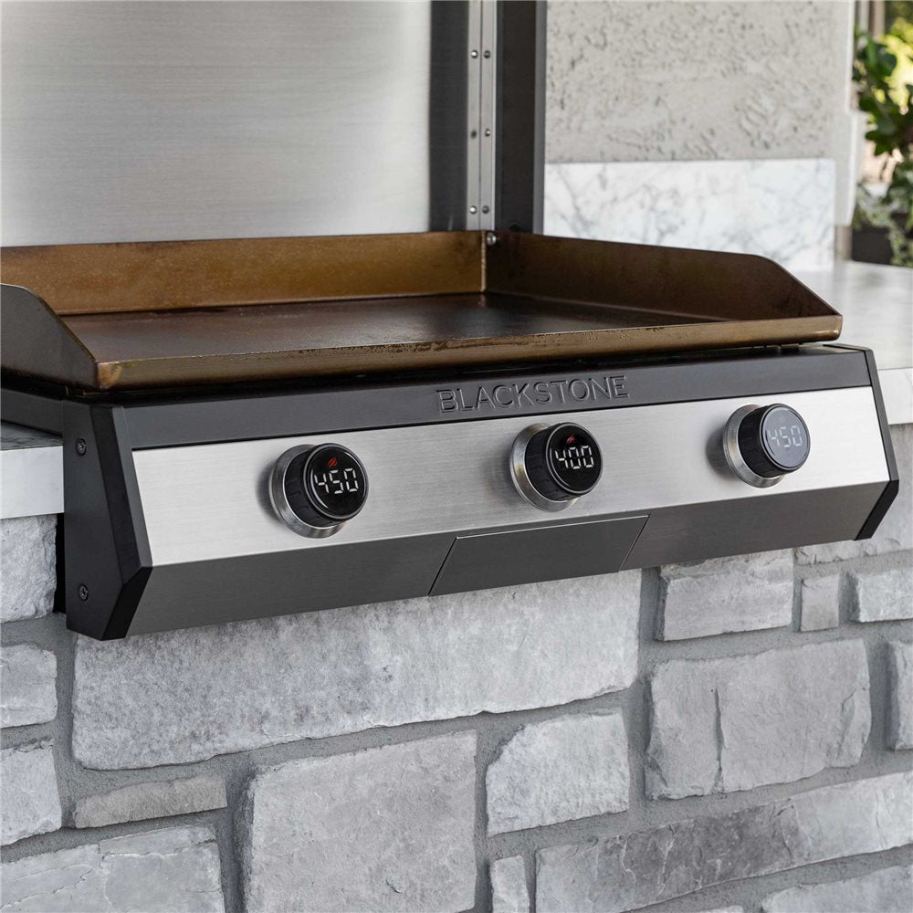 Blackstone 30-Inch Electric Drop-In Griddle — three digital controls across the front