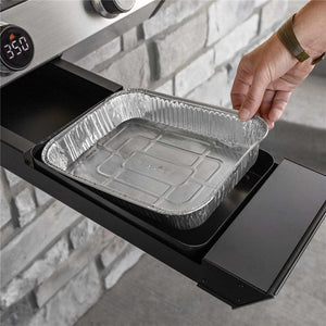 Blackstone 30-Inch Electric Drop-In Griddle — removable grease liner in the drawer