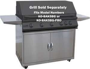 Kokomo Stainless Steel Grill Cart for 3-, 4- or 5-Burner Grills