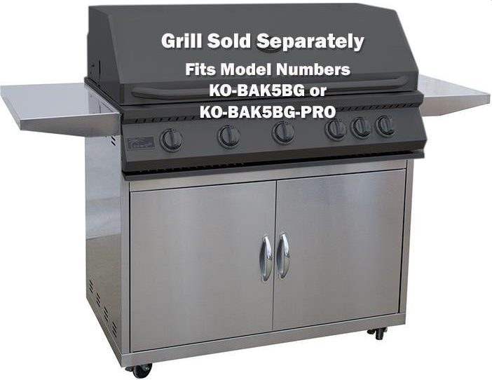 Kokomo Stainless Steel Grill Cart for 3-, 4- or 5-Burner Grills