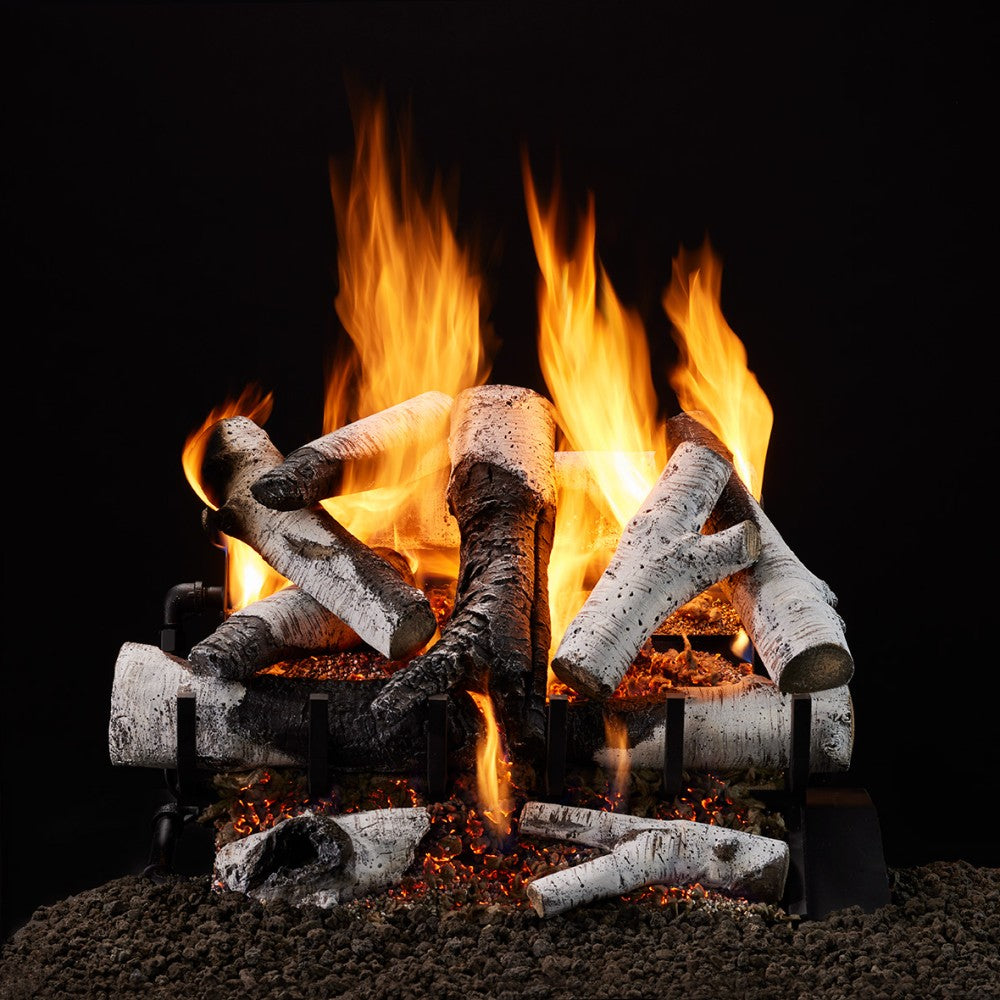 Majestic Grand Birch Three-Tier Vented Log Sets — representative product style or finish