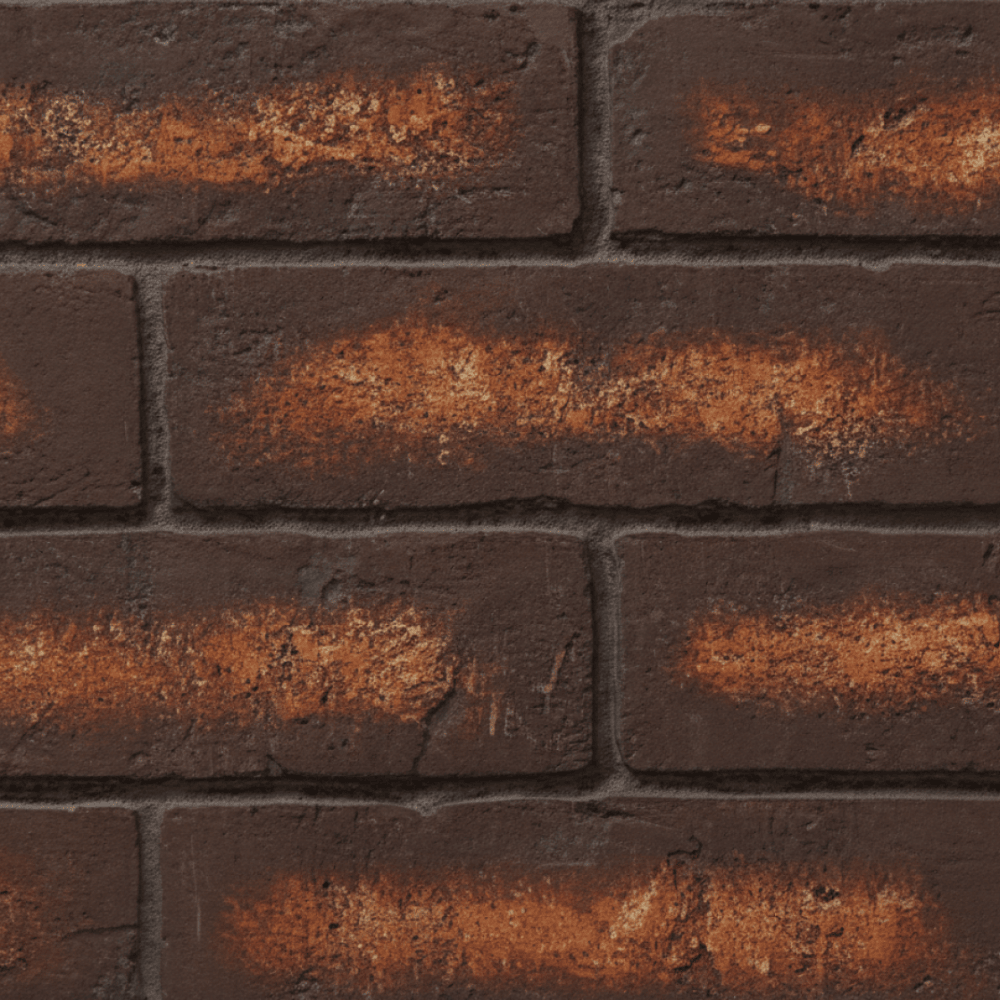 Majestic fireplace interior panel — representative brick or glass finish sample