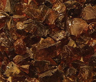 HHT Approved Fireplace Glass Media — MEDIA-AMBER-48 reference image