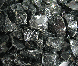 HHT Approved Fireplace Glass Media — MEDIA-EBONY-48 reference image