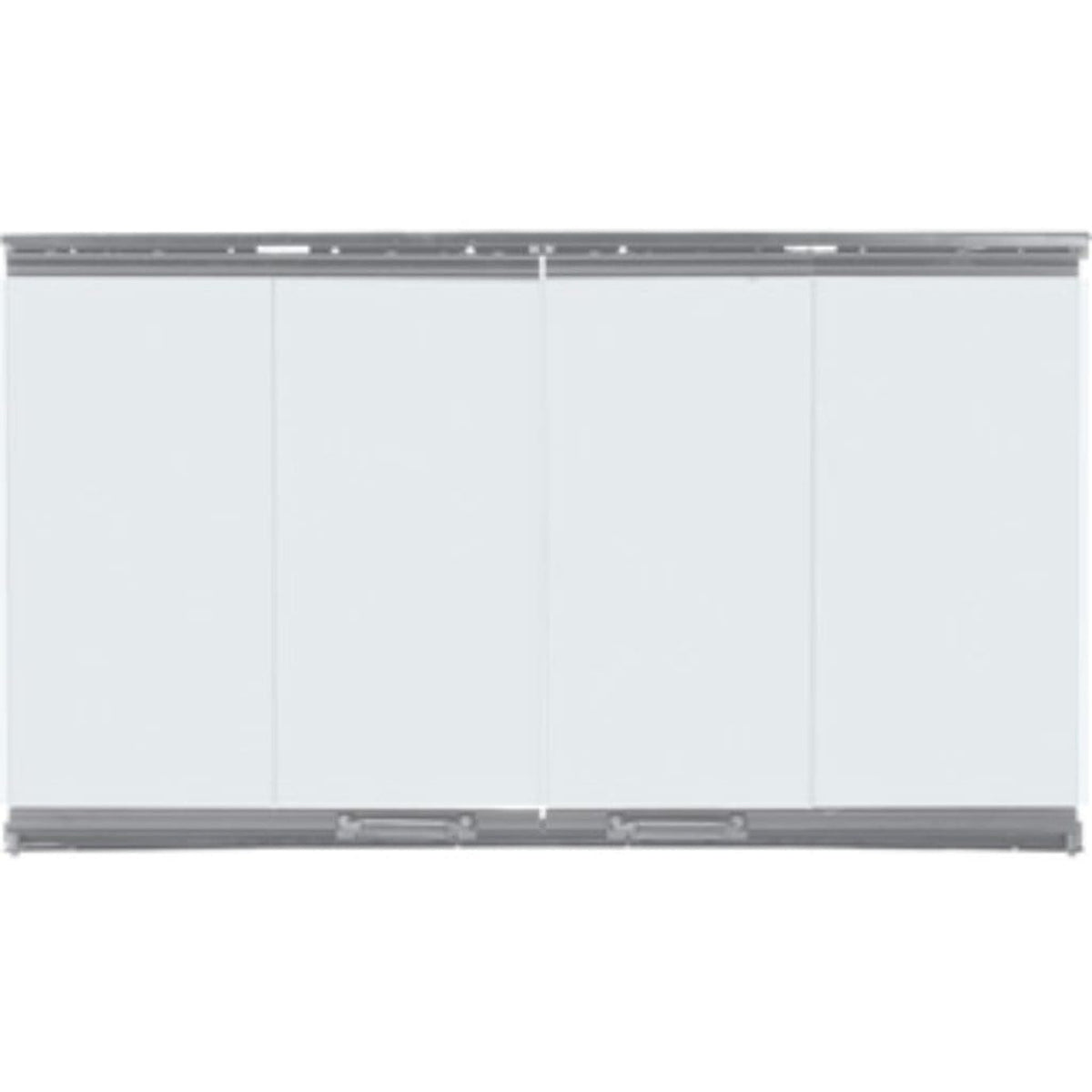 Majestic glass fireplace doors — representative design; size varies