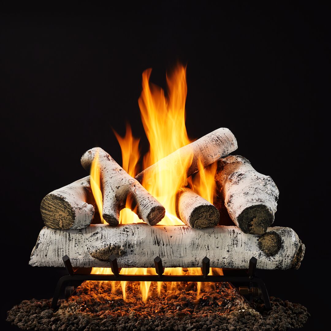 Majestic Woodland Birch Vented Log Sets — representative product style or finish