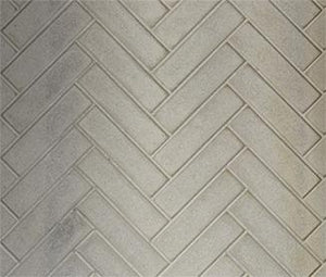 Majestic herringbone refractory panel — representative finish sample