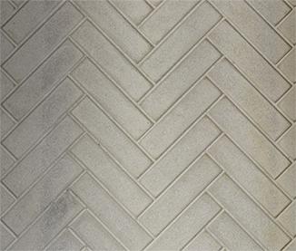 Majestic herringbone refractory panel — representative finish sample