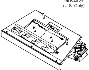 Monessen Glow Getter GG18-B and GG24-B burner manufacturer illustration; logs sold separately