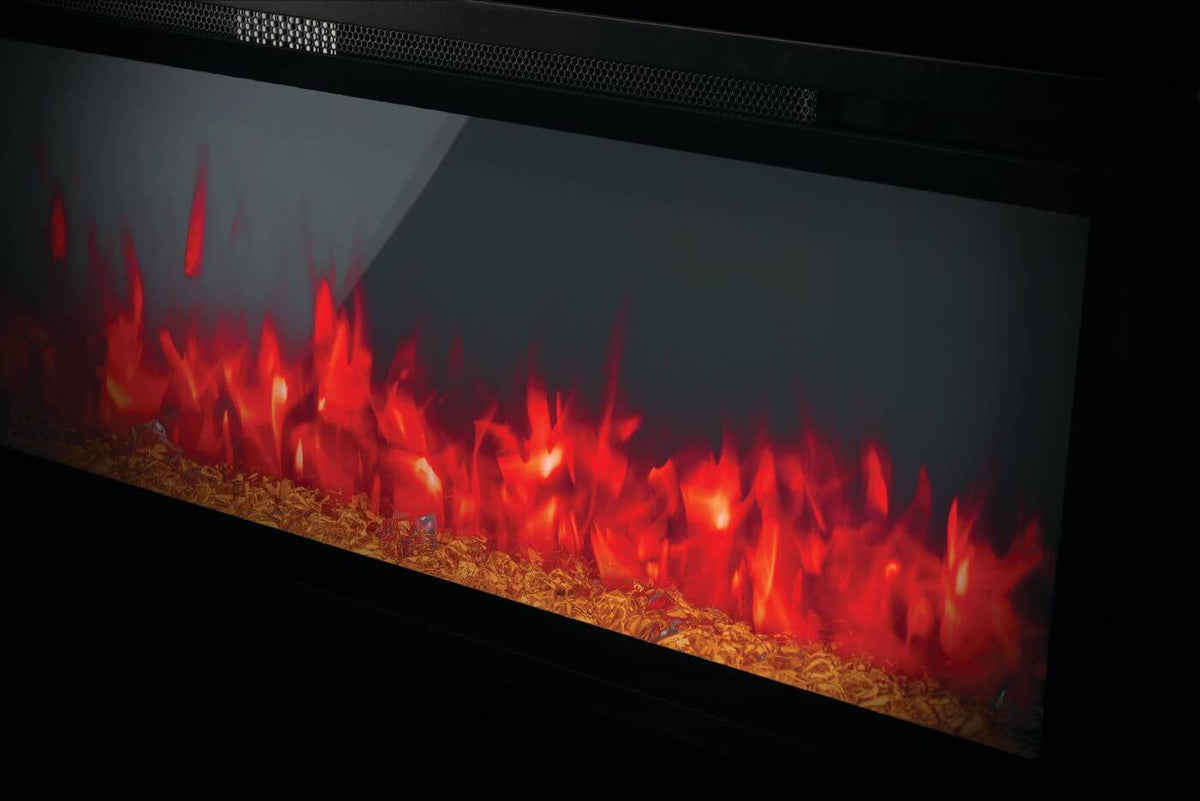 Napoleon Entice 60 included clear crystal ember bed