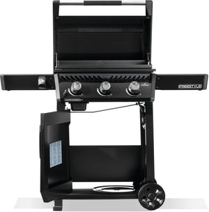 Napoleon Freestyle 24 gas griddle — Open cart and cooktop construction