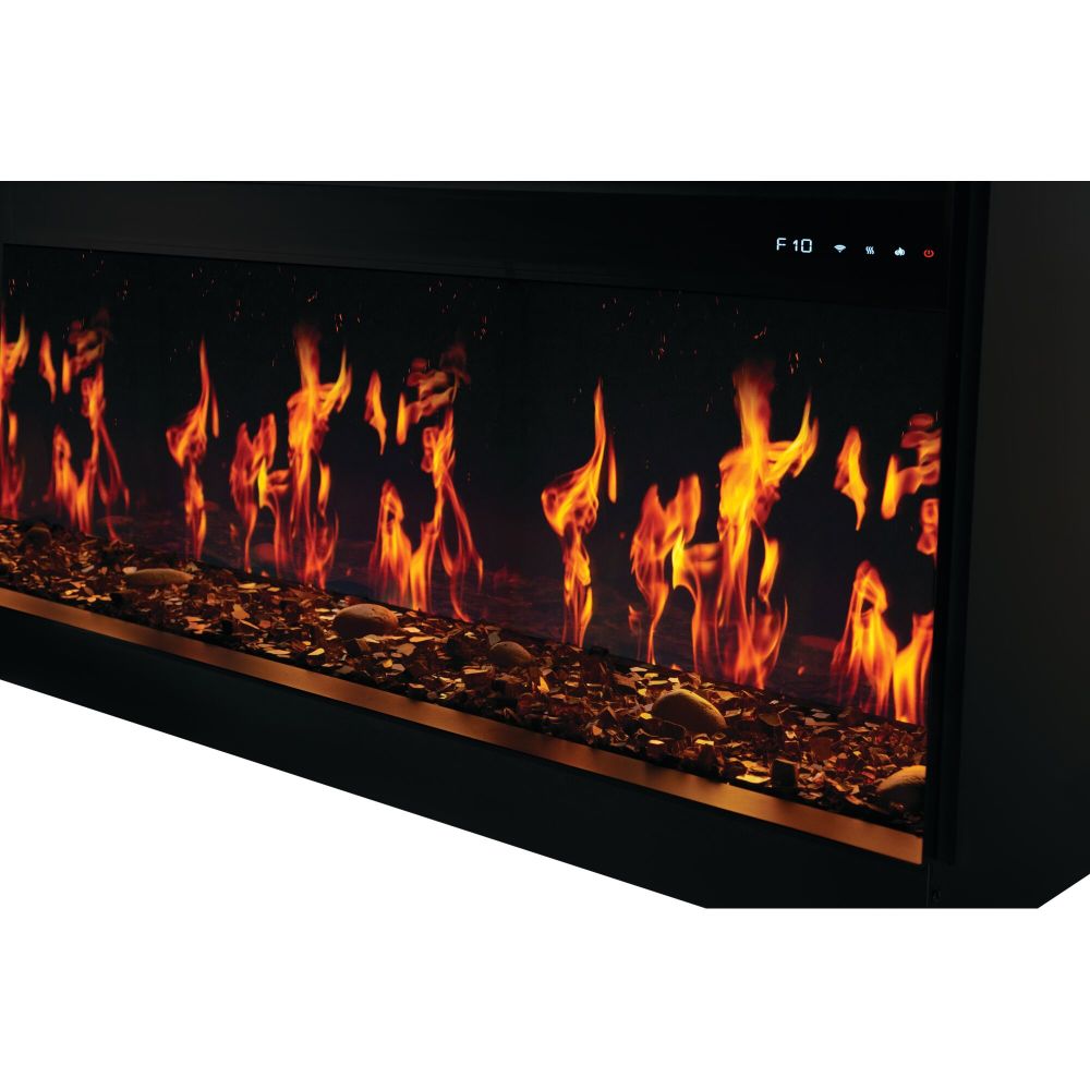 Napoleon Luminex 65 LCD flame and Woodland media detail