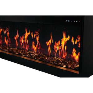 Napoleon Luminex 65 LCD flame and Woodland media detail