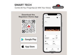 Napoleon Luminex Napoleon Home app and voice-control features