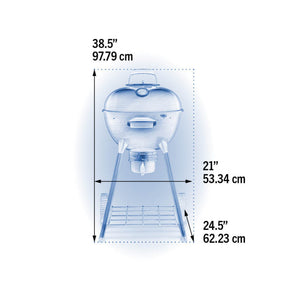 Napoleon NK18K-LEG-3 black charcoal grill – manufacturer product view 2