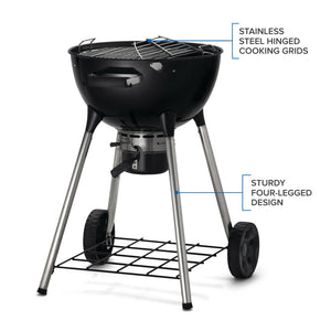 Napoleon NK18K-LEG-3 black charcoal grill – manufacturer product view 5