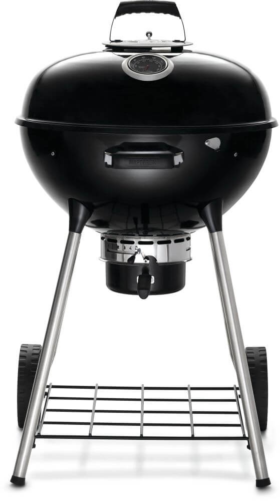 Napoleon NK22K-LEG-3 black charcoal grill – front view