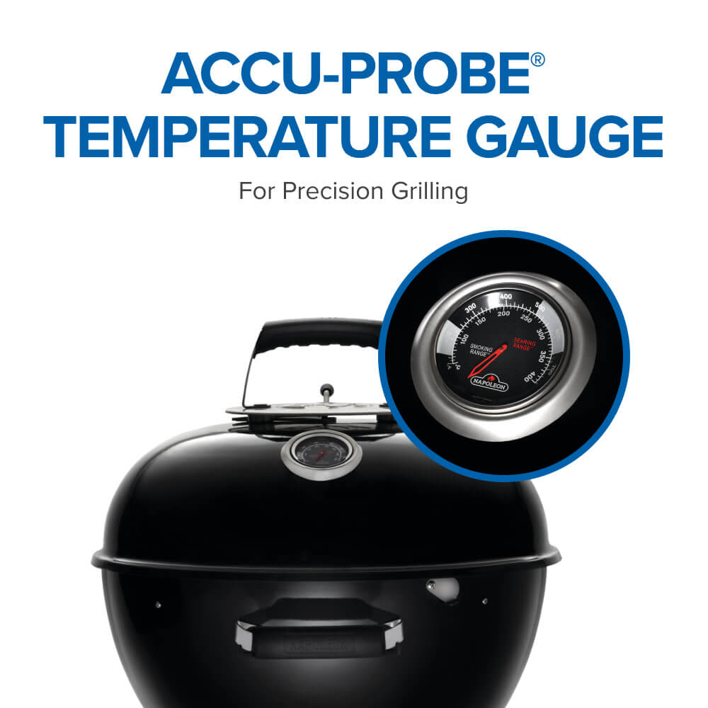 Napoleon NK22K-LEG-3 black charcoal grill – manufacturer product view 4