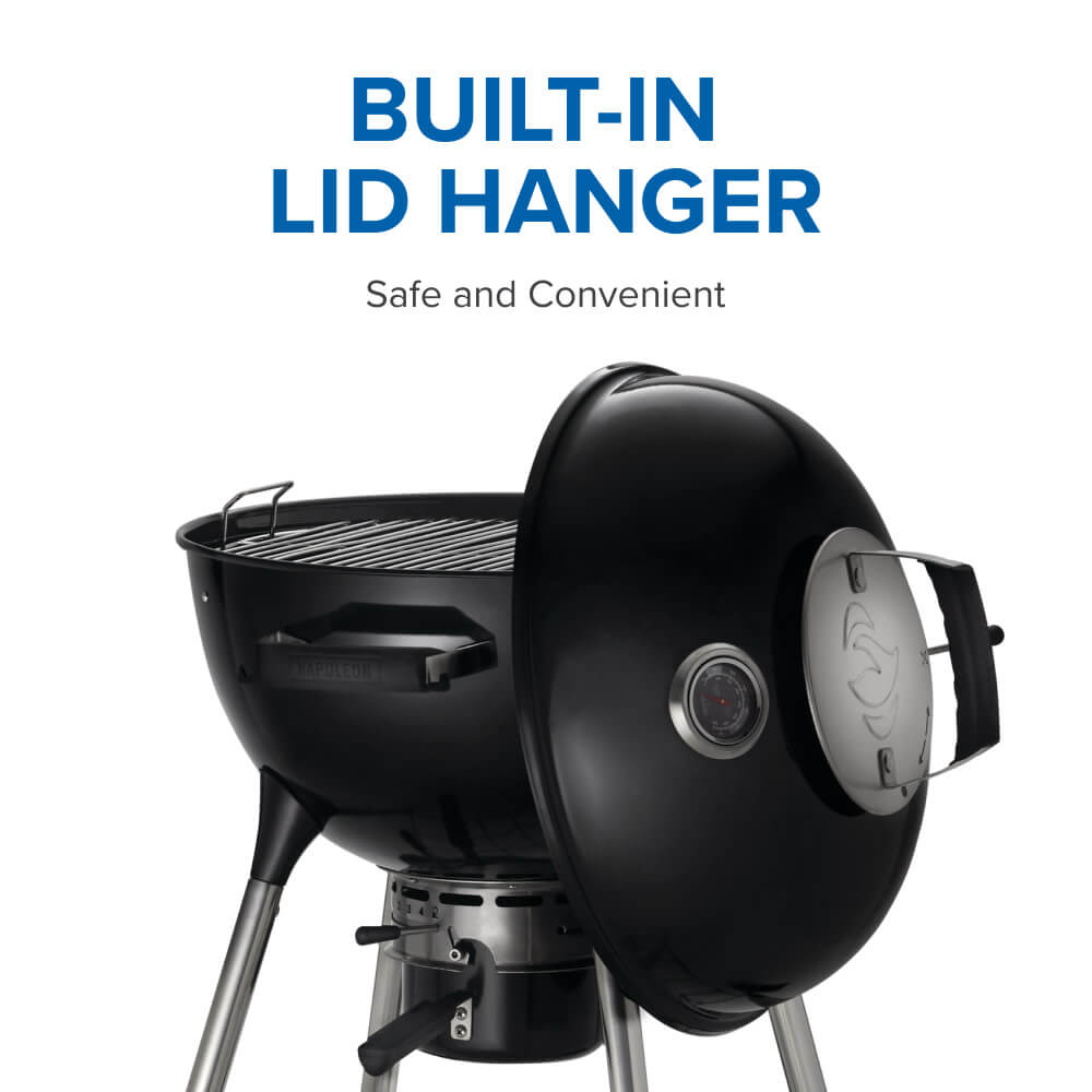Napoleon NK22K-LEG-3 black charcoal grill – manufacturer product view 6