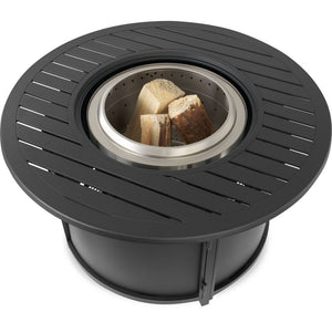Napoleon 44-inch table surround top view; fire pit and wood sold separately