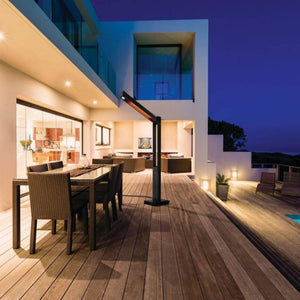 Napoleon NEOFV80IH Phantom Freestanding 1500W Electric Infrared Patio Heater - On Patio - Lifestyle