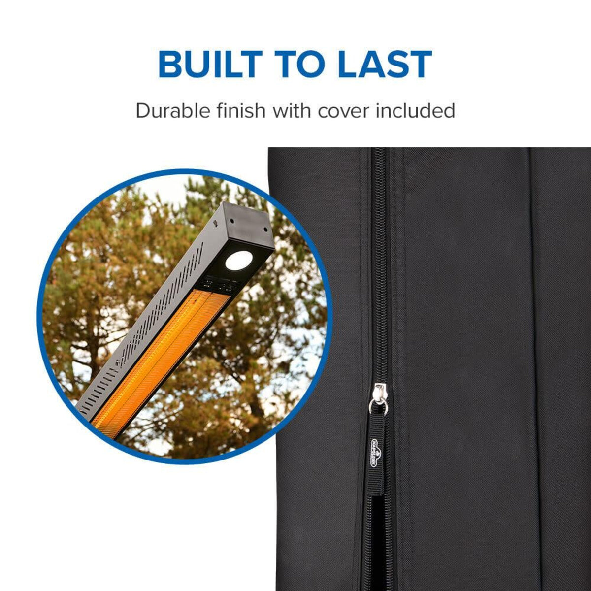 Napoleon NEOFV80IH Phantom Freestanding 1500W Electric Infrared Patio Heater - Cover Included - Detail
