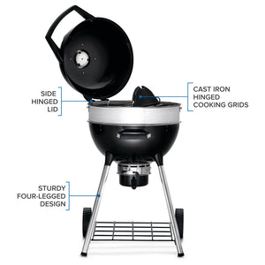 Napoleon PRO22K-LEG-3 black charcoal grill – manufacturer product view 11