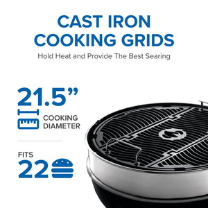Napoleon PRO22K-LEG-3 black charcoal grill – manufacturer product view 5